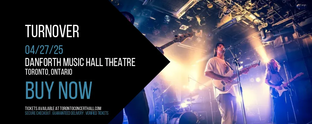 Turnover at Danforth Music Hall Theatre